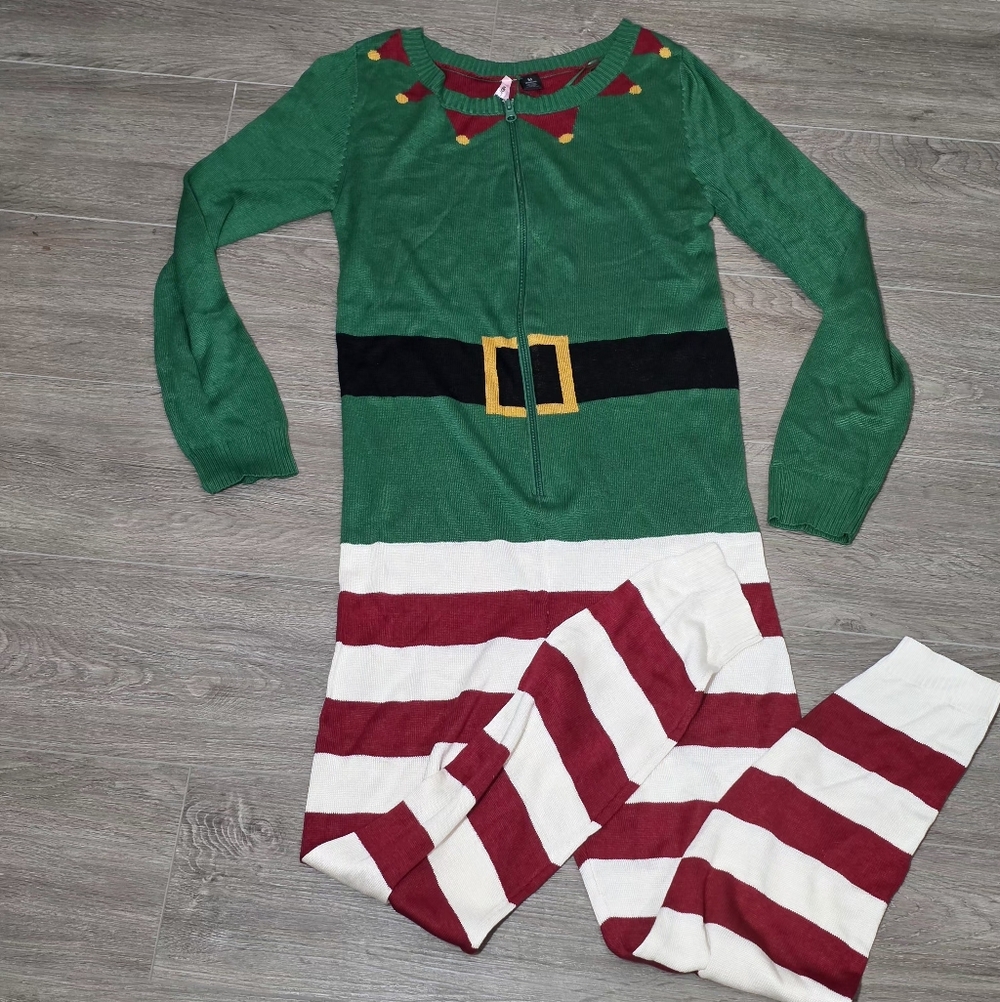 New Elf Sleepware Suit Christmas Elf Size M Rayon Love By Design
